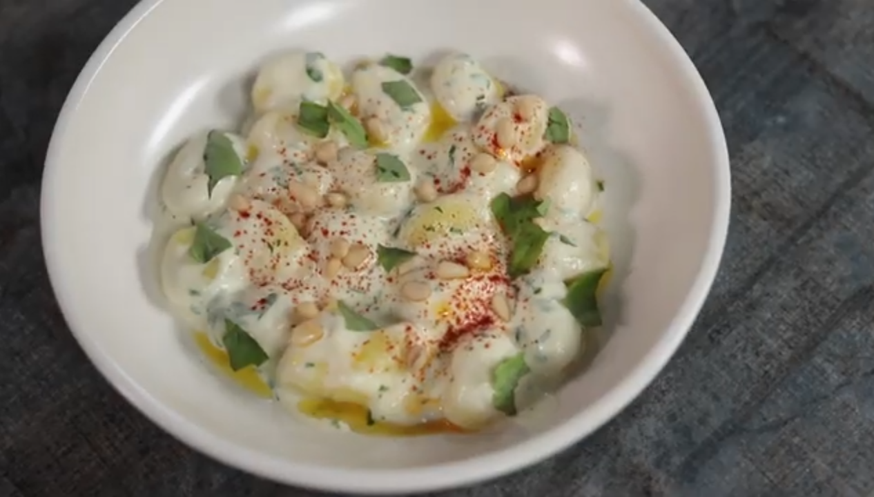 Сирні ньоккі з шпинатом